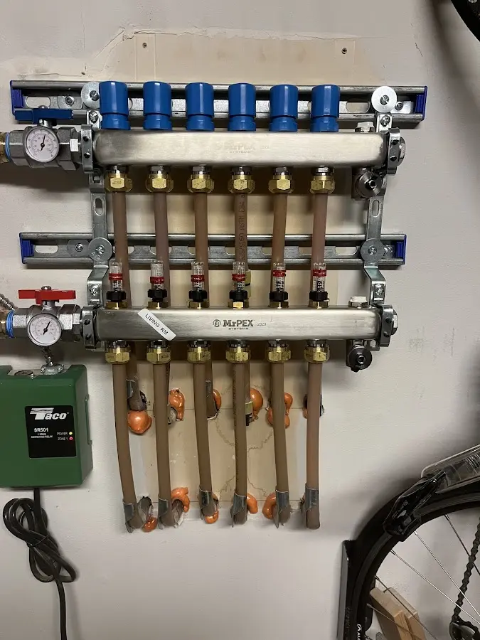 Plumber performing Gas Leak Detection at a residential property in Inverness